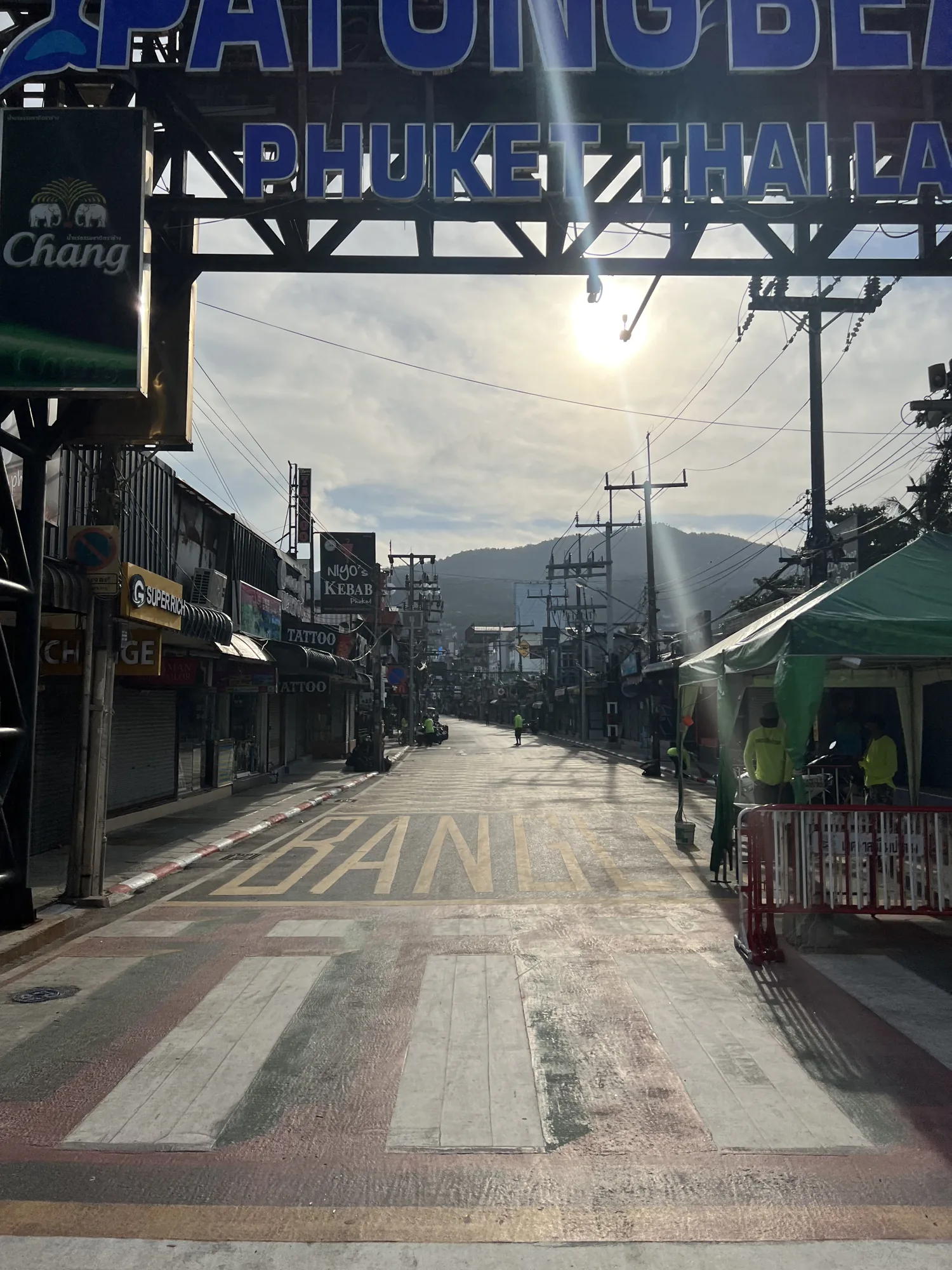 Street entrance marked Bangla Road in Patong, Phuket