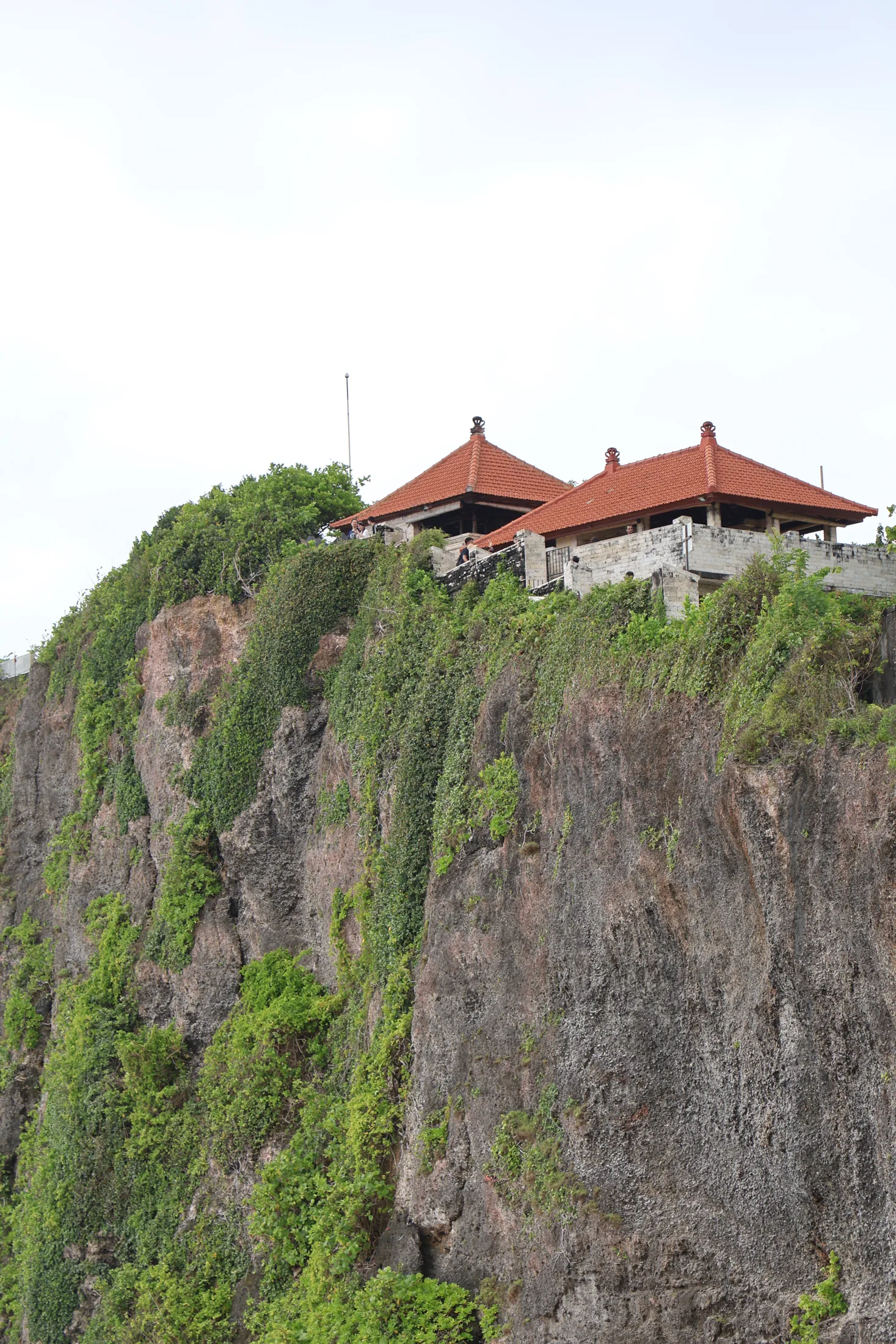 Uluwatu Temple on a cliff above the Indian Ocean